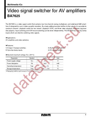 BA7625 datasheet  